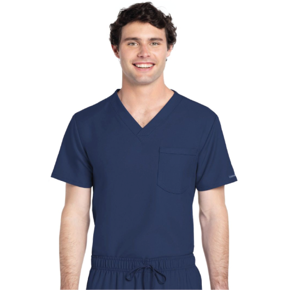 Cherokee Workwear Originals Ultra Unisex 1-Pocket V-Neck Top